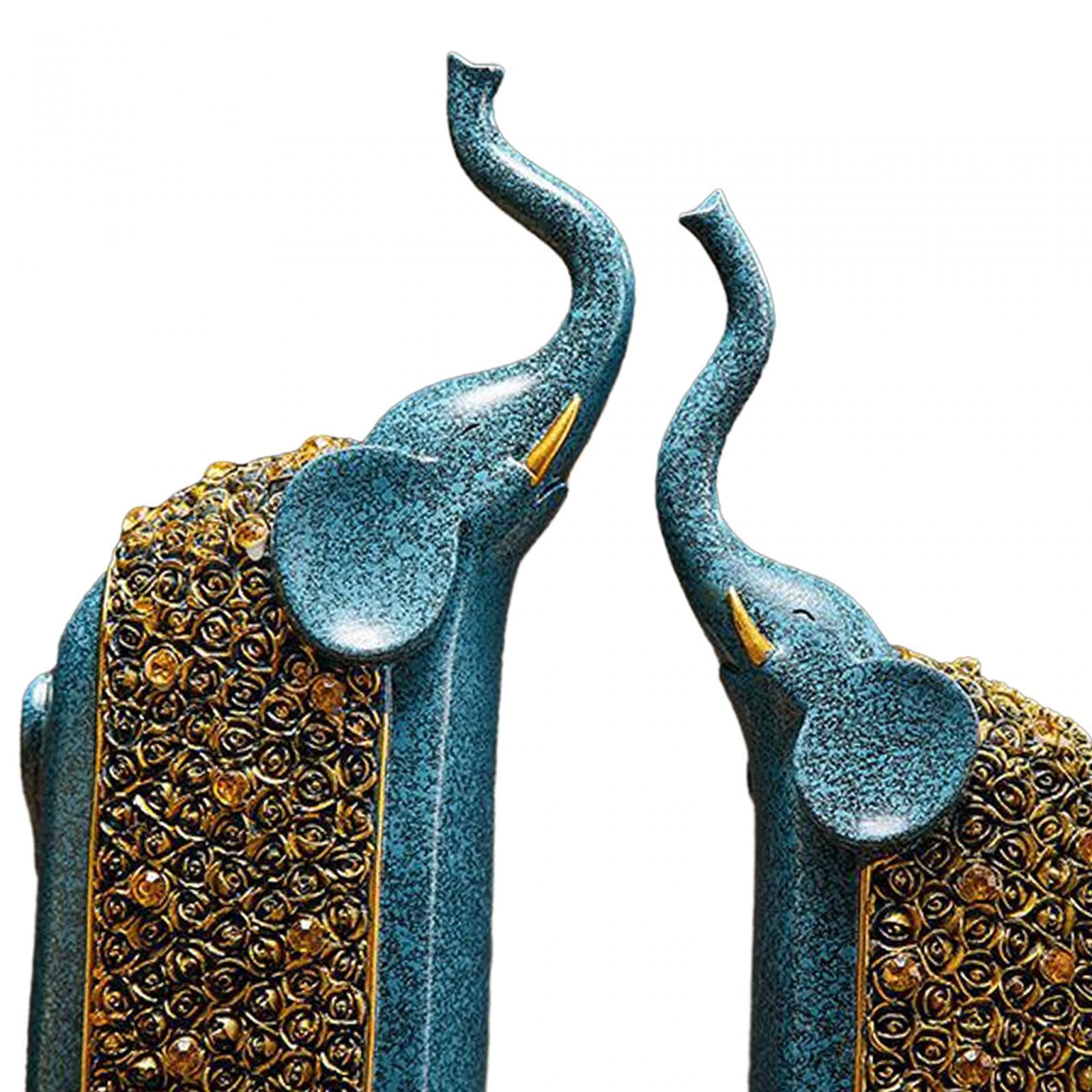 Elephantine Expression Sculpture (2pcs)