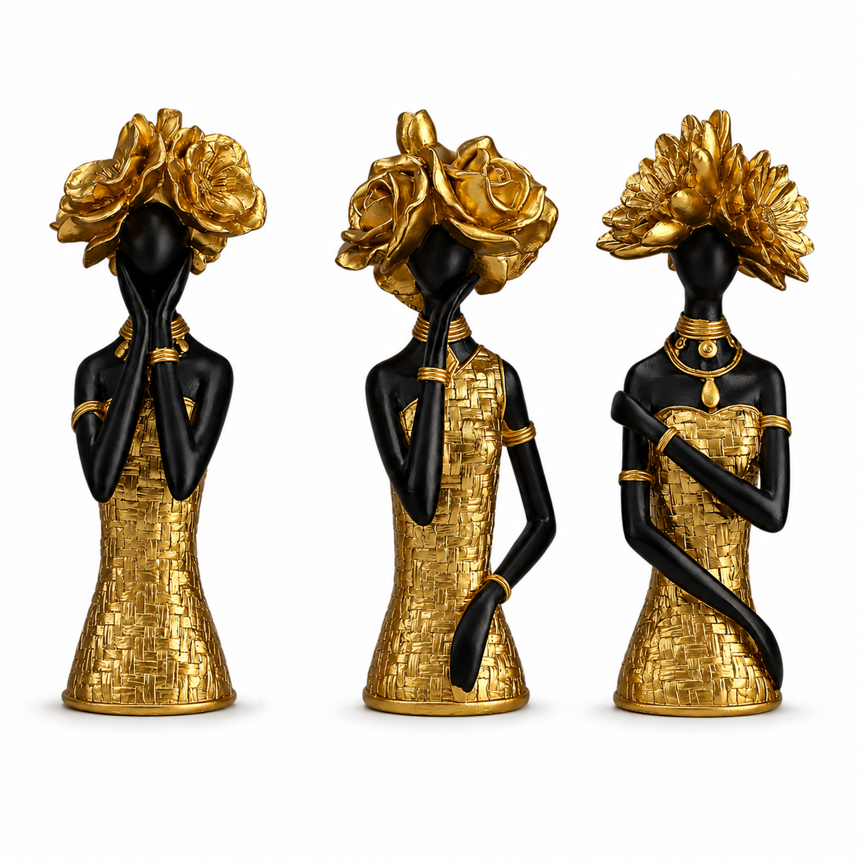 Golden Muse Expression Sculpture