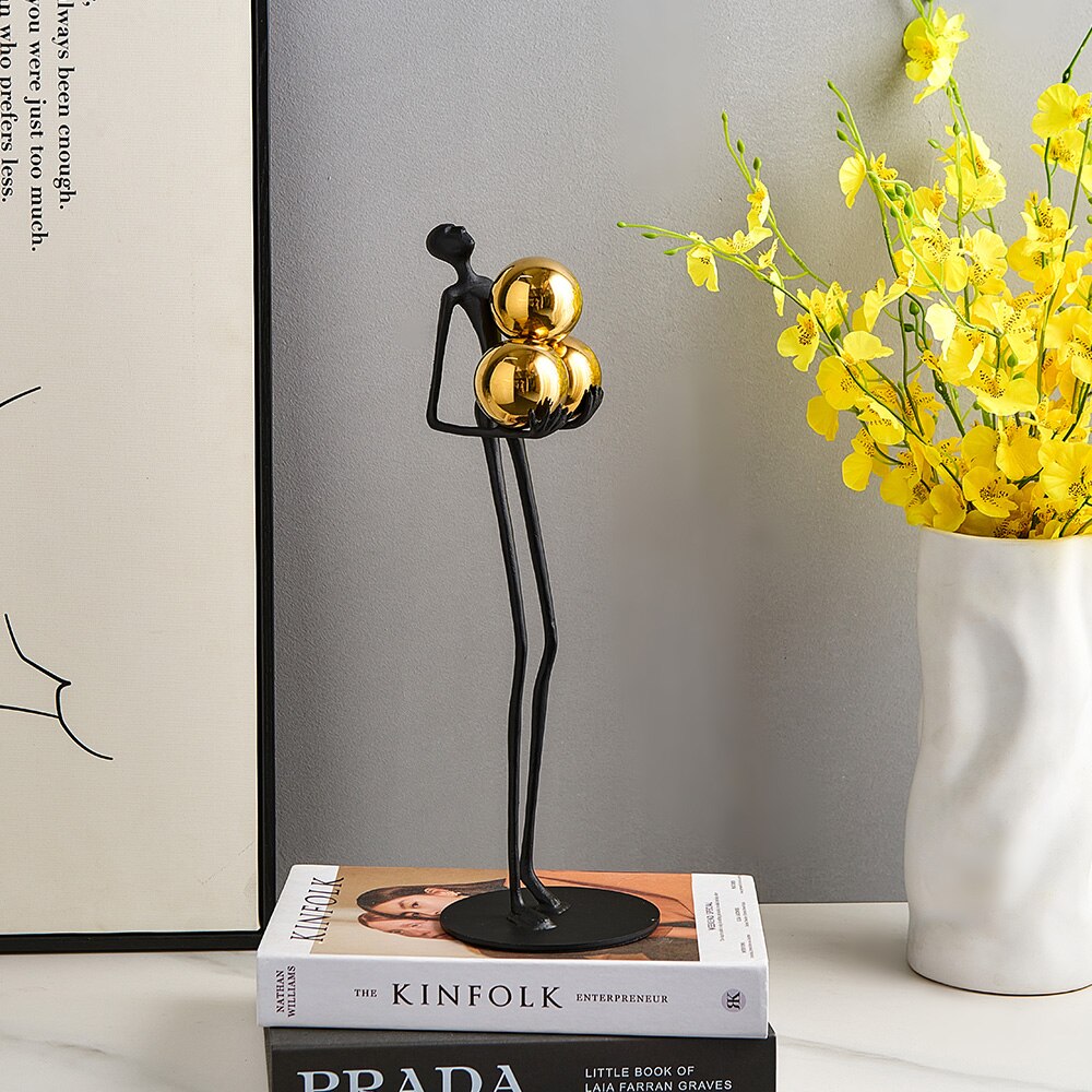 Gilded Orb Sculpture