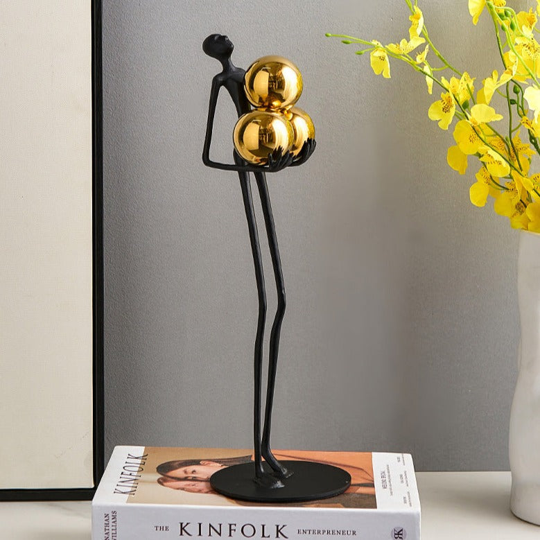 Gilded Orb Sculpture