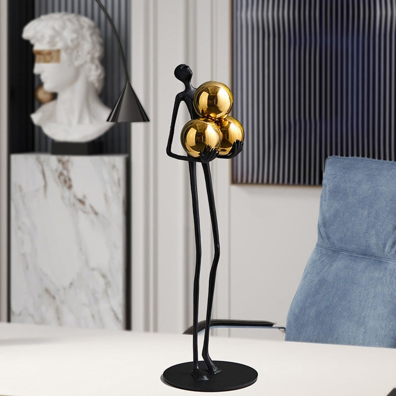 Gilded Orb Sculpture