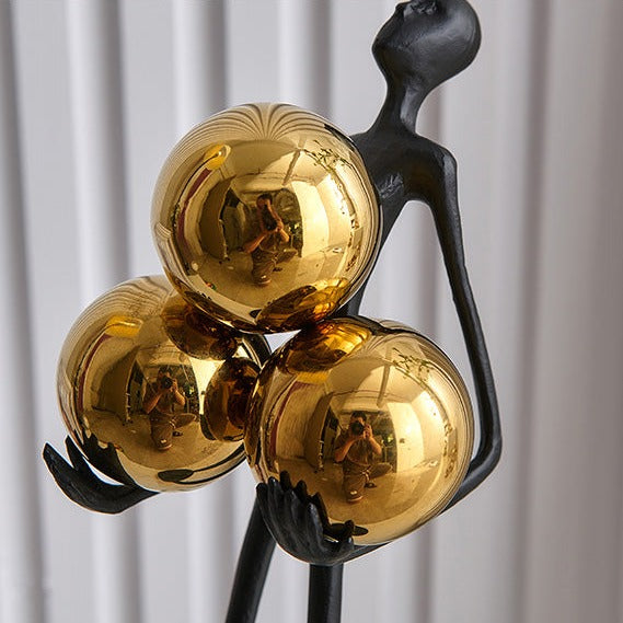 Gilded Orb Sculpture