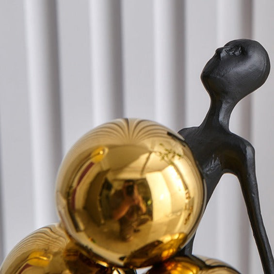 Gilded Orb Sculpture