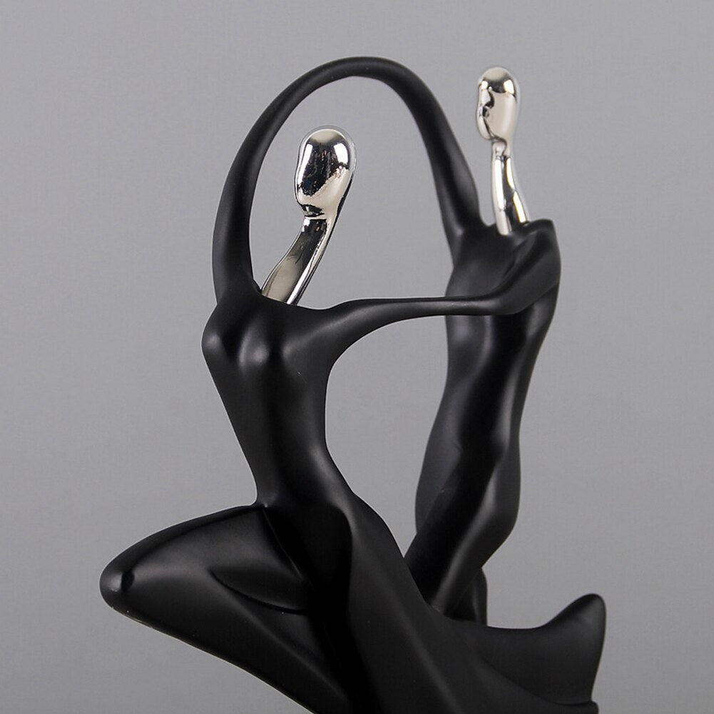 Elevated Dancing Couple Sculpture
