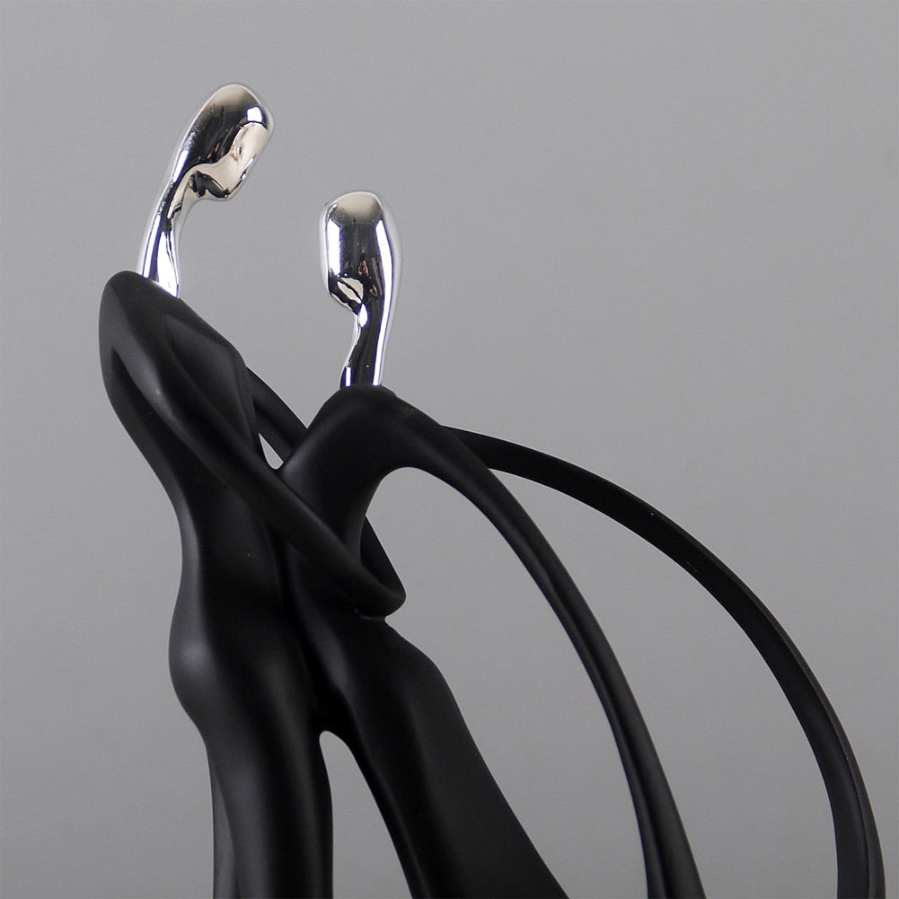 Elevated Dancing Couple Sculpture