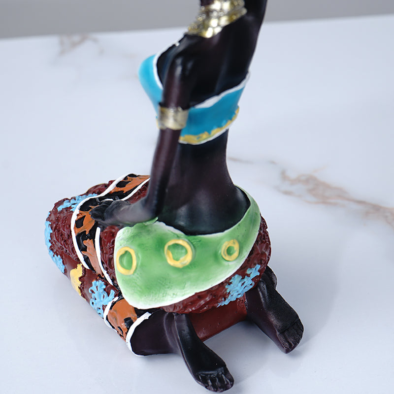 African Women Candle Holder Sculptures